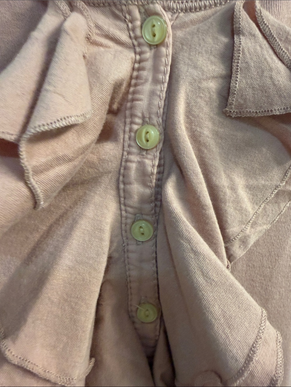 Lauren Ralph Lauren Ruffle-Front Long Sleeve Top in Dusty Pink - Picture 12 of 12